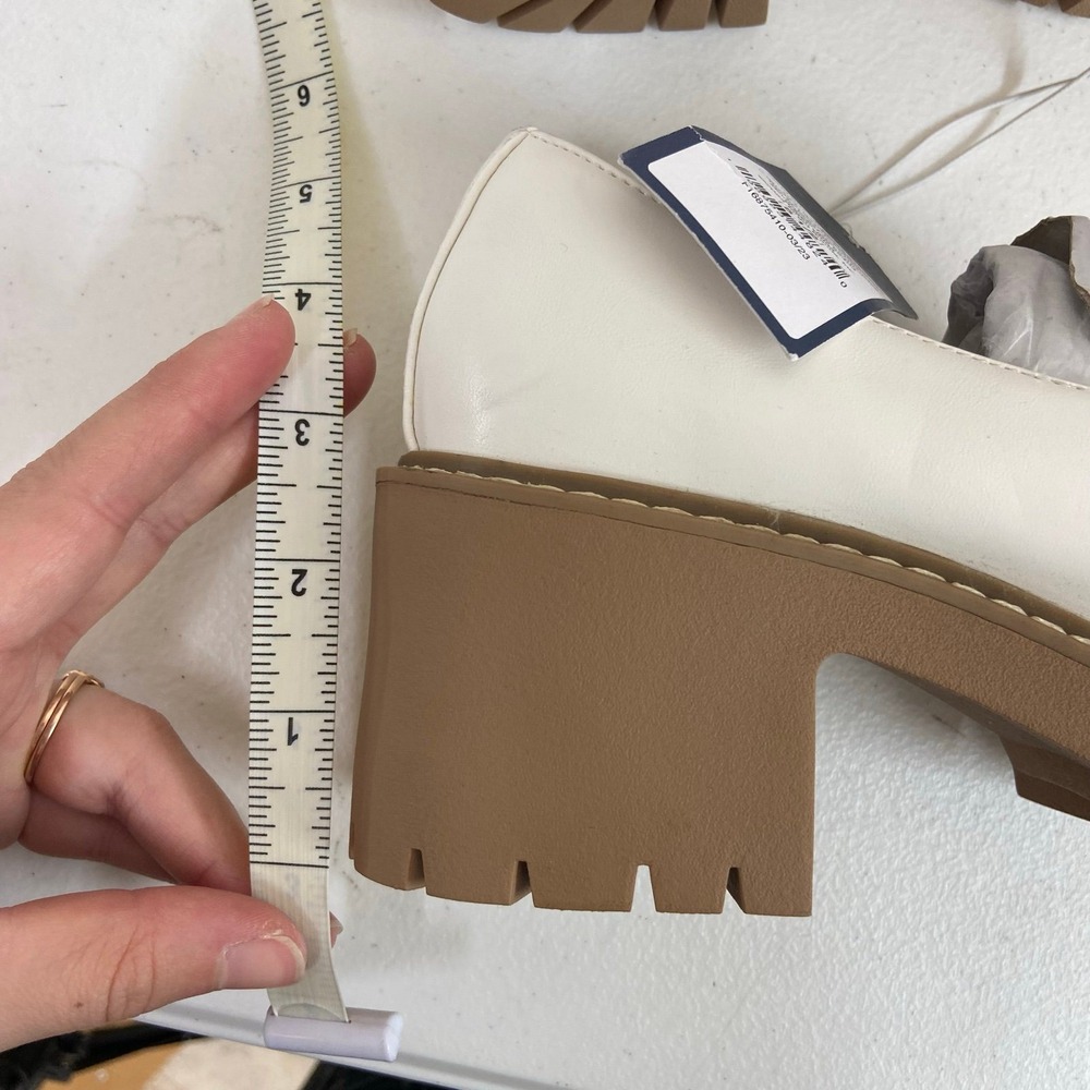 NEW Universal Thread women's off-white Maisy‎ slip on platform loafers shoes 5.5 - Picture 8 of 8